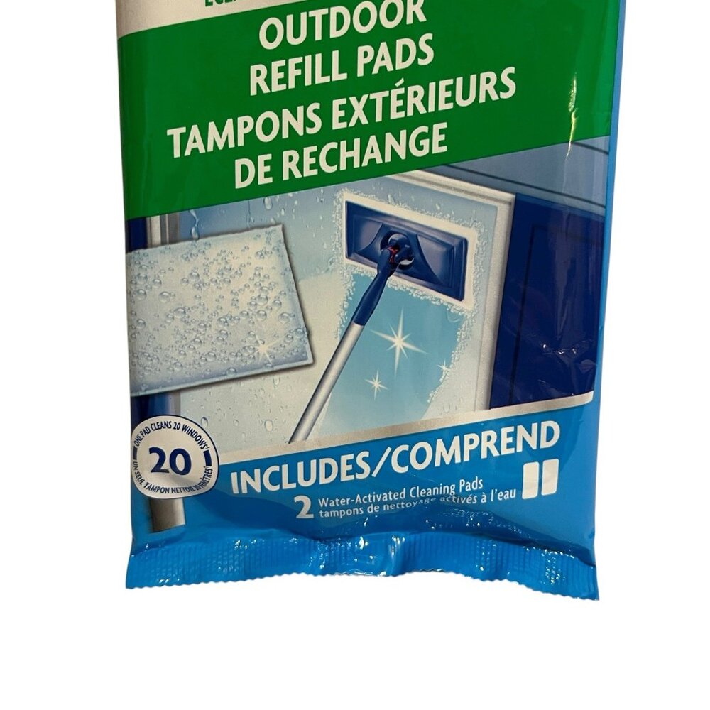 1 Package  Windex Outdoor Refill Pads for Cleaning Glass Windows - 2 Pads, New - Picture 2 of 7